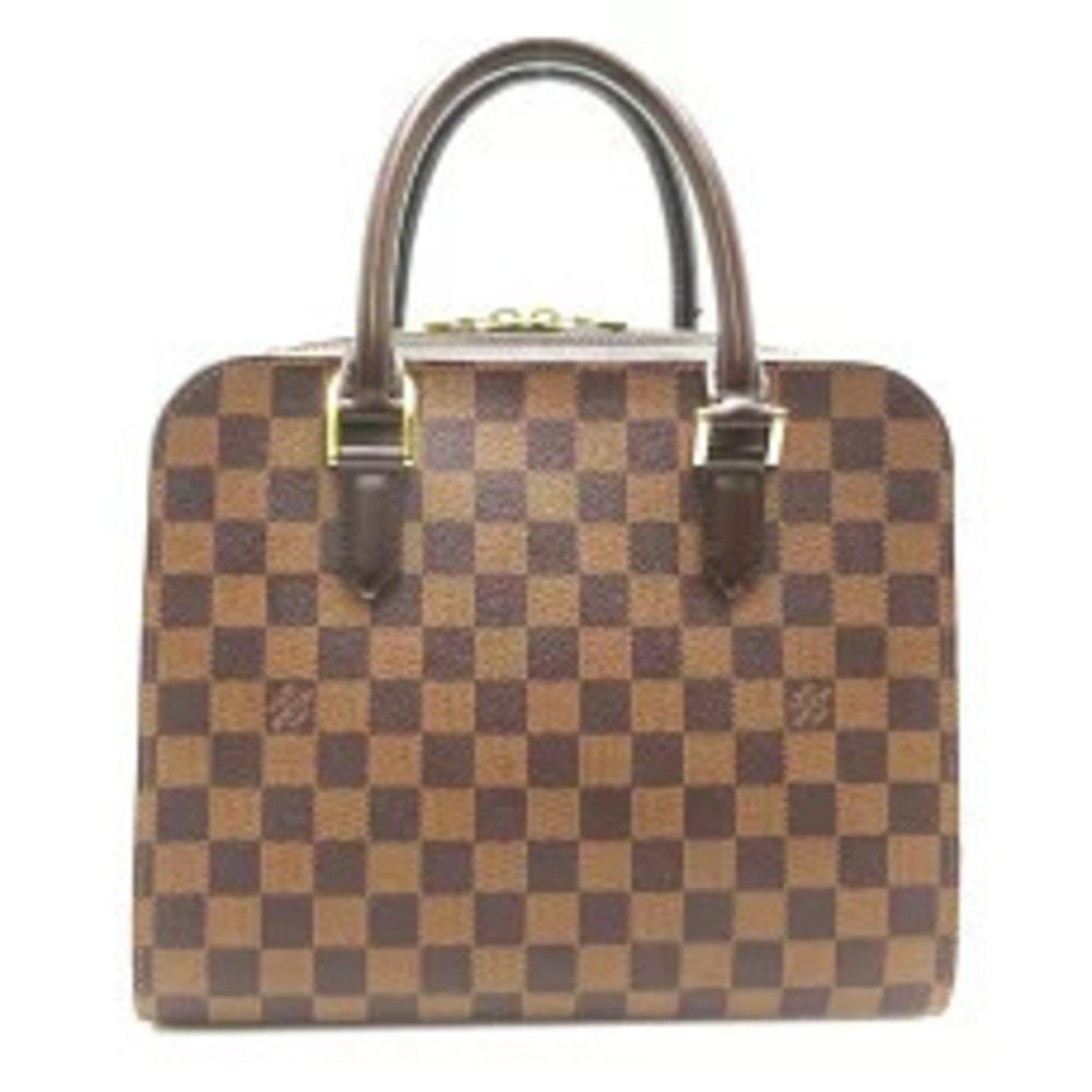 Louis Vuitton Triana Handbag Damier Ebene Brown